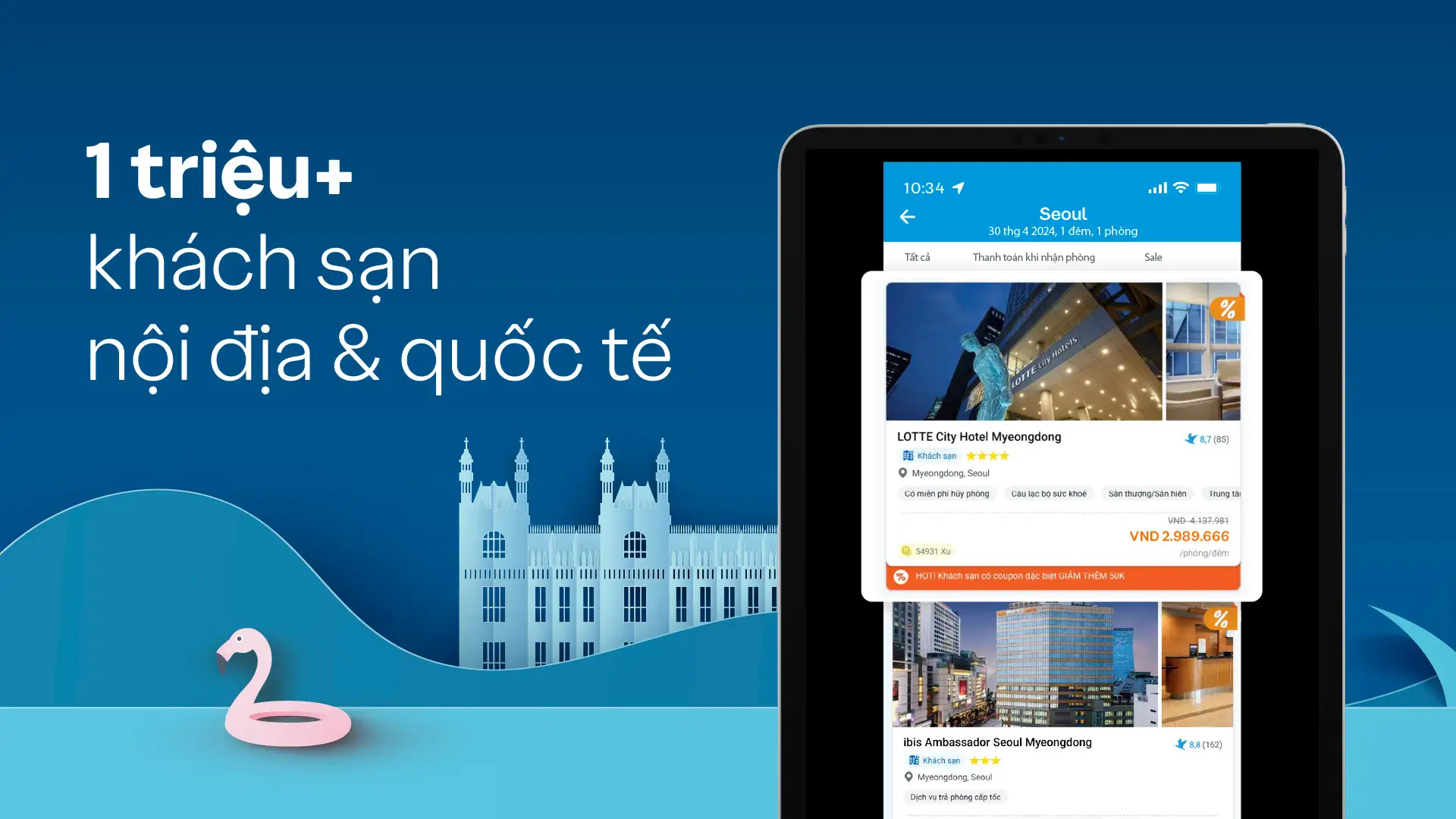 Đặt phòng uy tín trên Traveloka